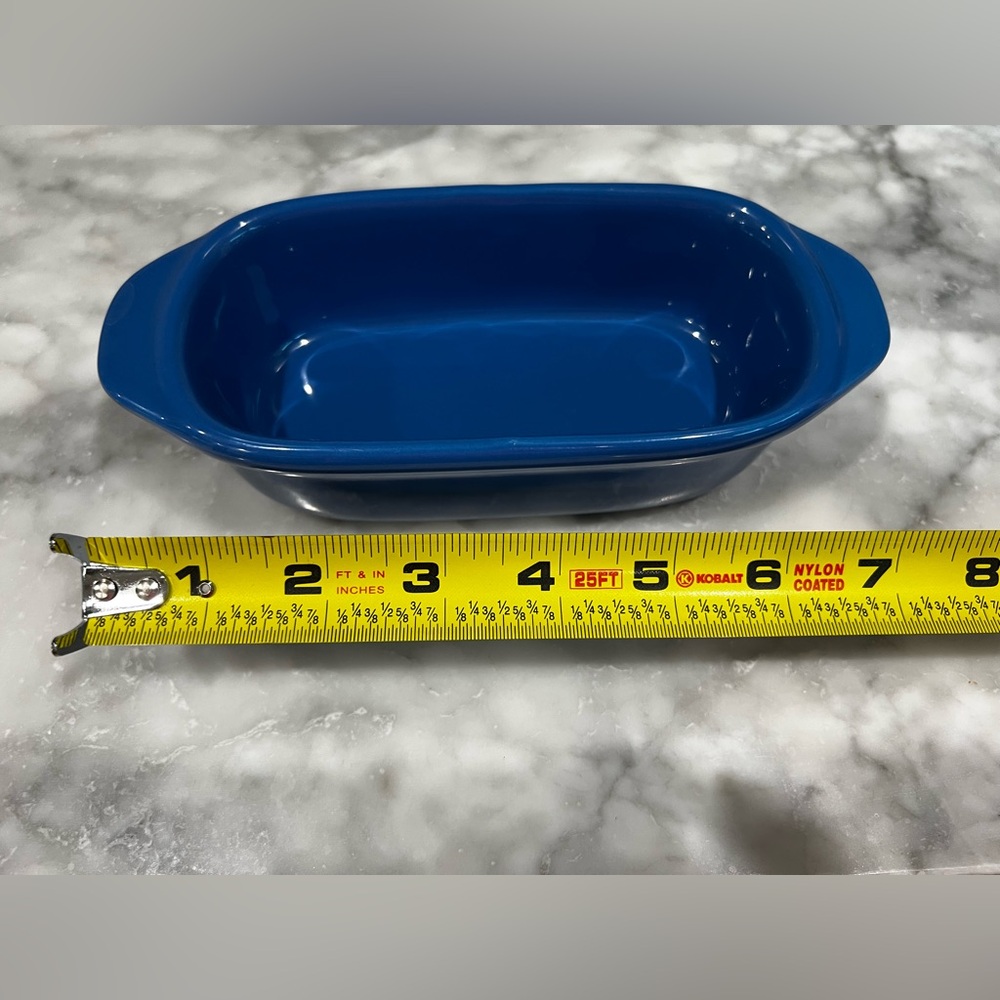 Davis & Waddell small blue baking dish porcelain or ceramic